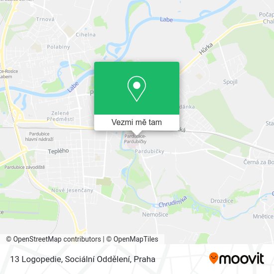 13 Logopedie, Sociální Oddělení mapa