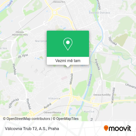 Válcovna Trub Tž, A.S. mapa