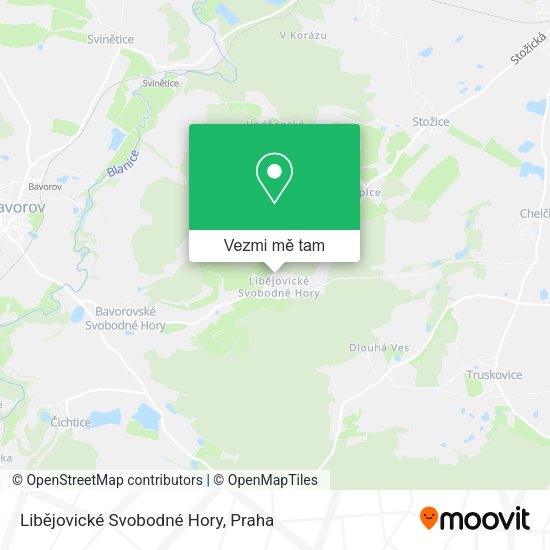 Libějovické Svobodné Hory mapa