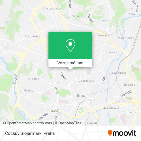 Čočkův Biojarmark mapa