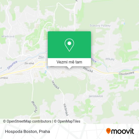 Hospoda Boston mapa