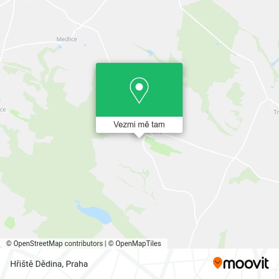 Hřiště Dědina mapa