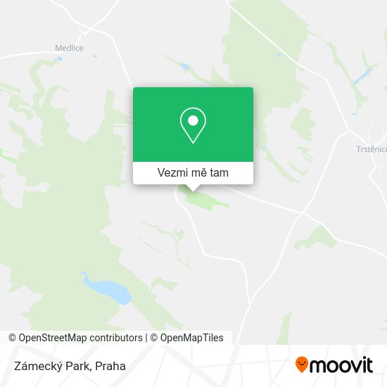 Zámecký Park mapa