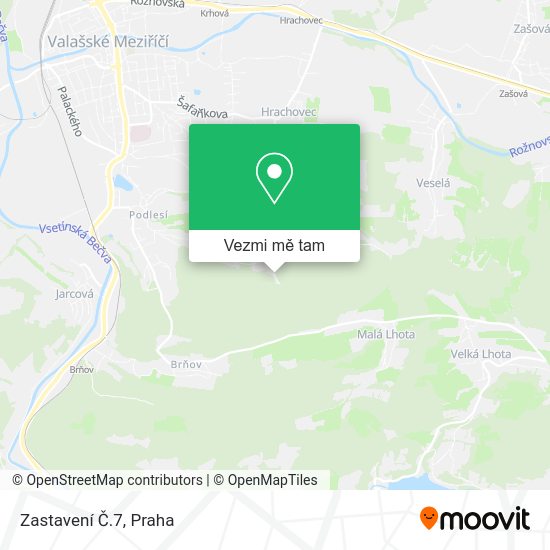 Zastavení Č.7 mapa