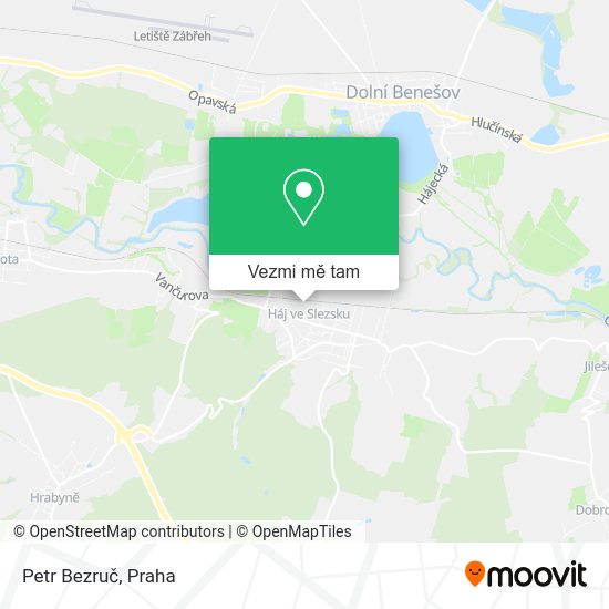 Petr Bezruč mapa