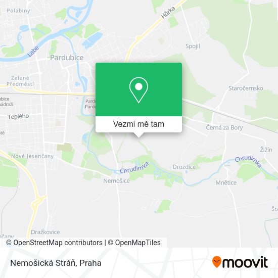 Nemošická Stráň mapa