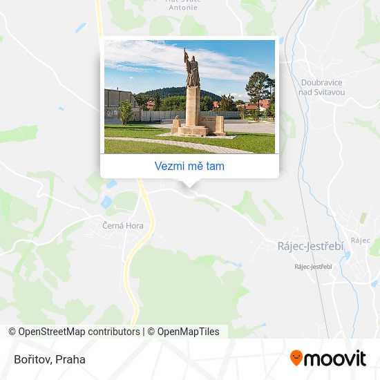 Bořitov mapa