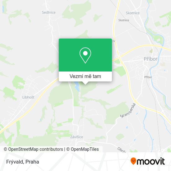 Frývald mapa