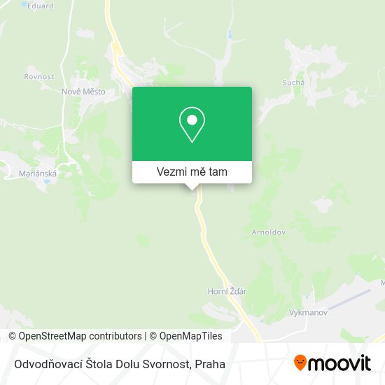 Odvodňovací Štola Dolu Svornost mapa
