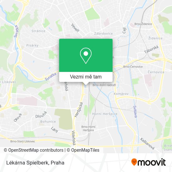 Lékárna Spielberk mapa