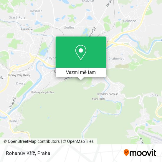 Rohanův Kříž mapa