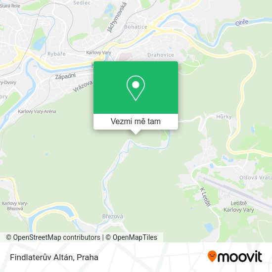 Findlaterův Altán mapa