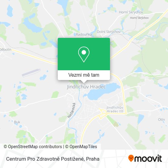 Centrum Pro Zdravotně Postižené mapa