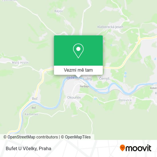 Bufet U Včelky mapa