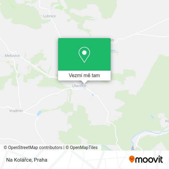 Na Kolářce mapa
