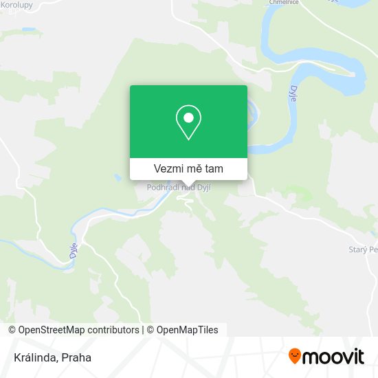 Králinda mapa
