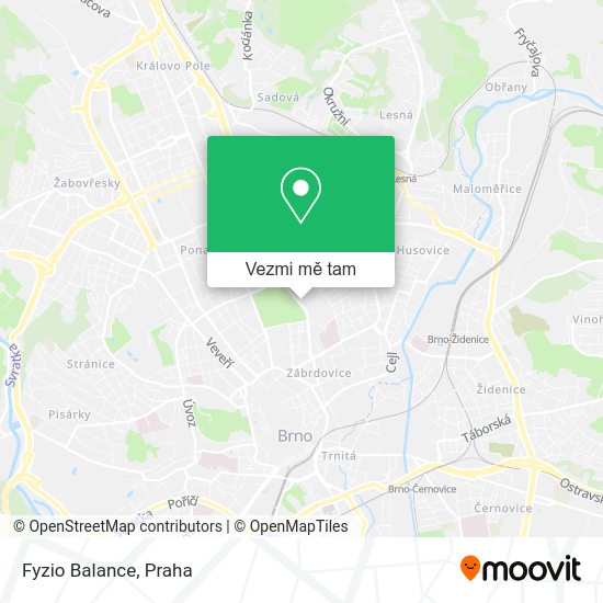 Fyzio Balance mapa
