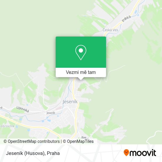 Jeseník (Husova) mapa