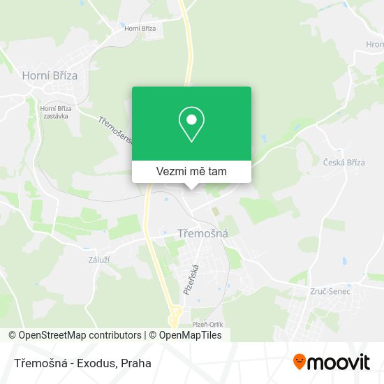 Třemošná - Exodus mapa