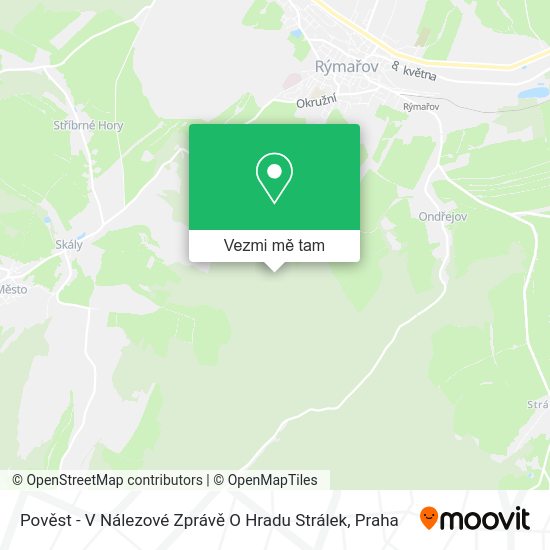 Pověst - V Nálezové Zprávě O Hradu Strálek mapa