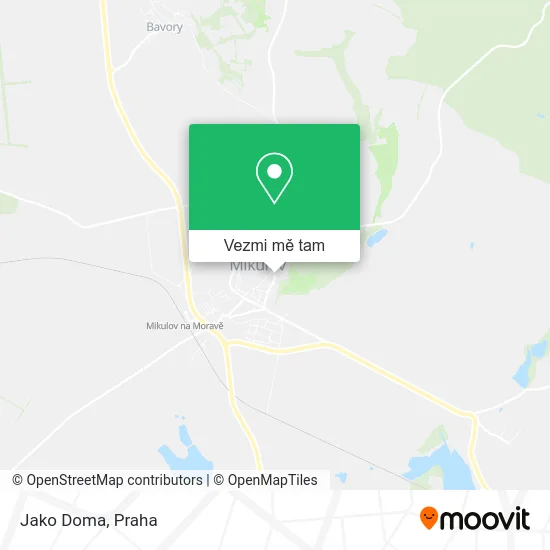 Jako Doma mapa