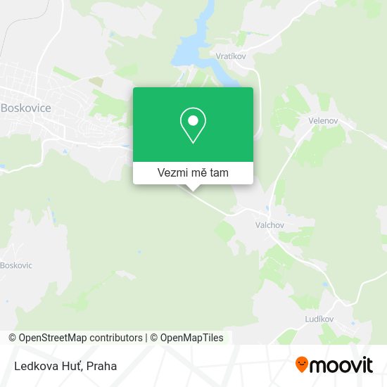 Ledkova Huť mapa