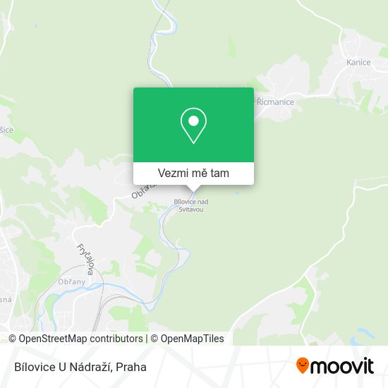 Bílovice U Nádraží mapa
