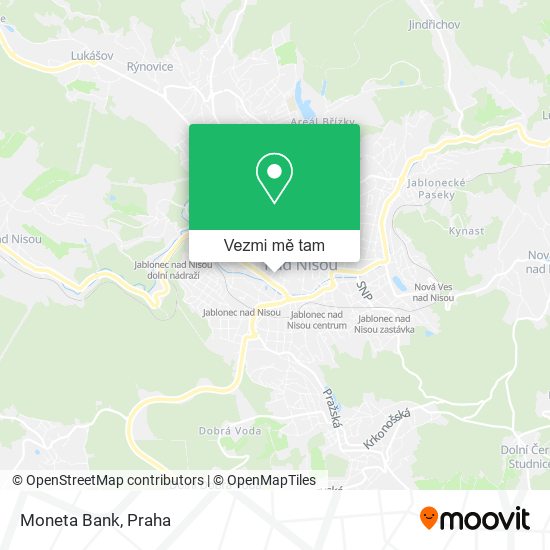 Moneta Bank mapa