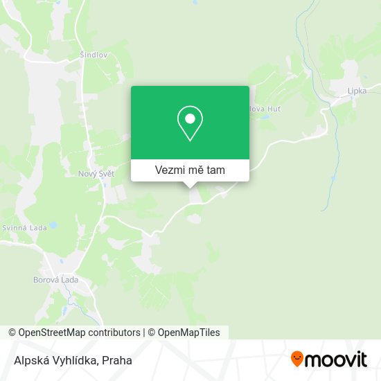 Alpská Vyhlídka mapa