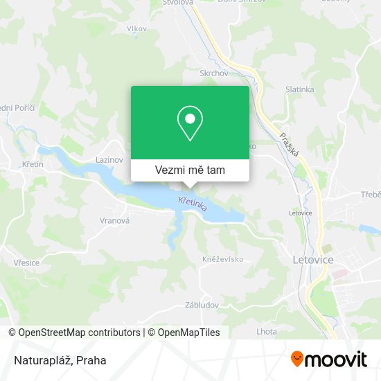 Naturapláž mapa