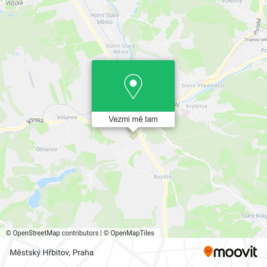 Městský Hřbitov mapa