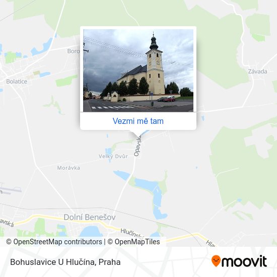 Bohuslavice U Hlučína mapa
