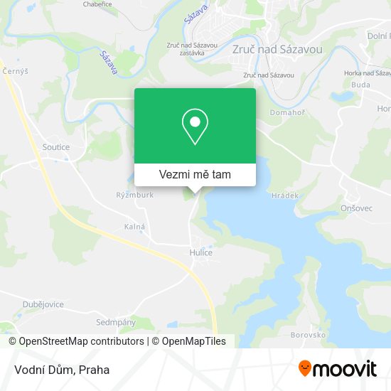 Vodní Dům mapa