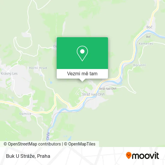 Buk U Stráže mapa