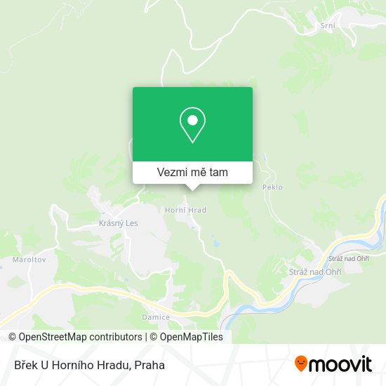 Břek U Horního Hradu mapa