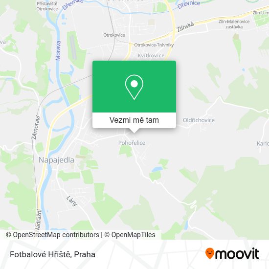 Fotbalové Hřiště mapa