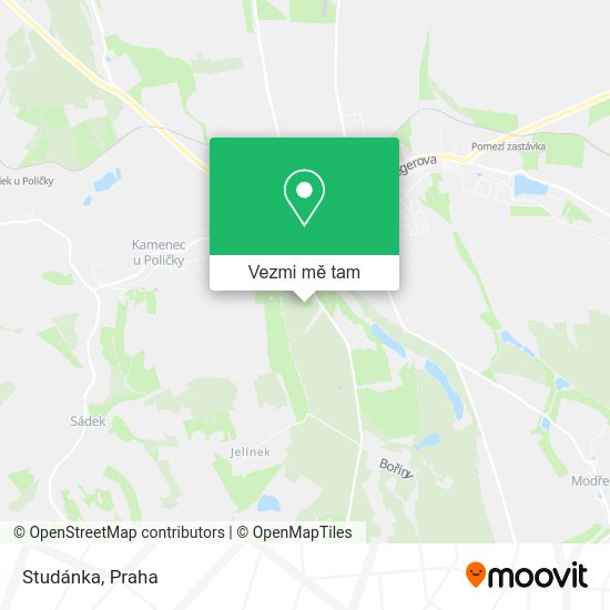 Studánka mapa