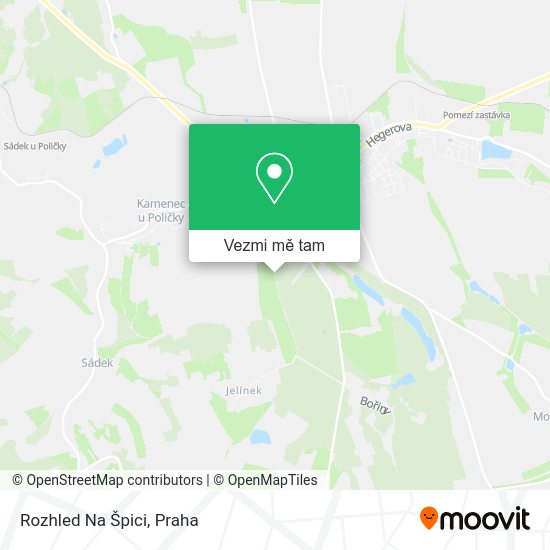 Rozhled Na Špici mapa