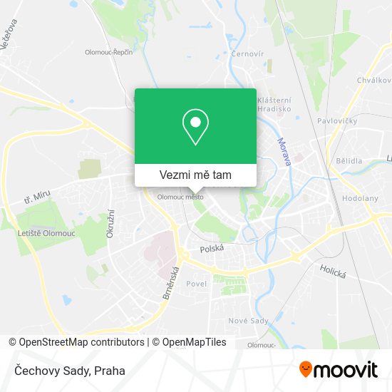 Čechovy Sady mapa