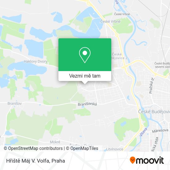 Hřiště Máj V. Volfa mapa