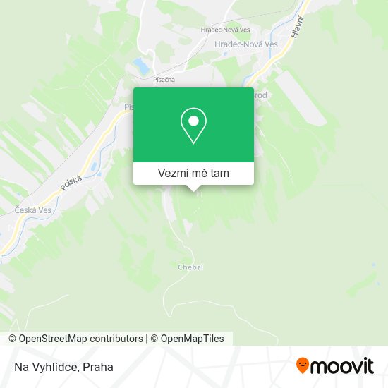 Na Vyhlídce mapa