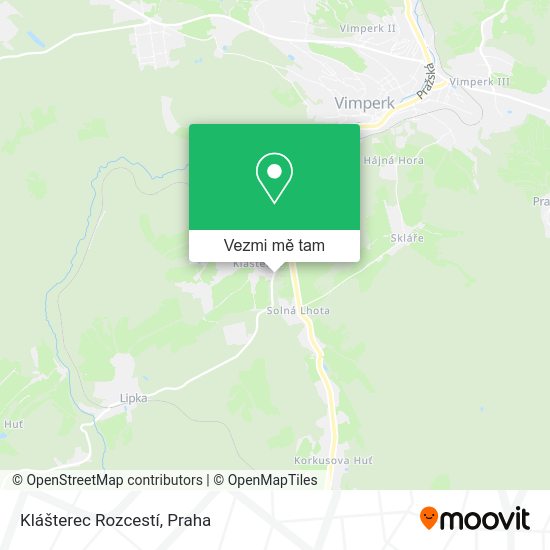 Klášterec Rozcestí mapa
