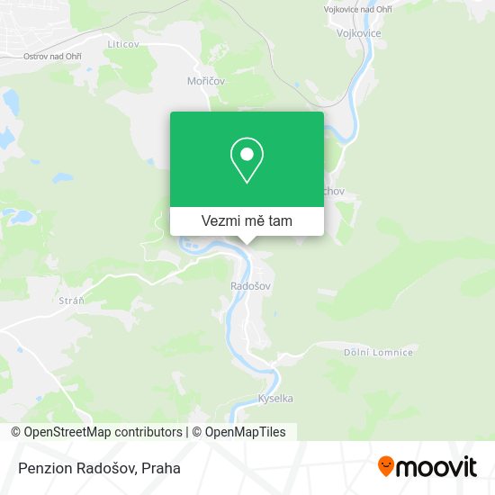 Penzion Radošov mapa