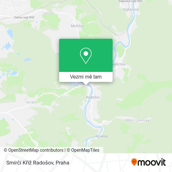 Smírčí Kříž Radošov mapa
