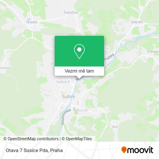 Otava 7 Susice Pda mapa