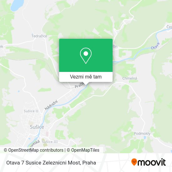 Otava 7 Susice Zeleznicni Most mapa