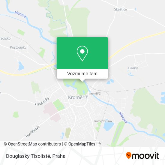 Douglasky Tisolisté mapa