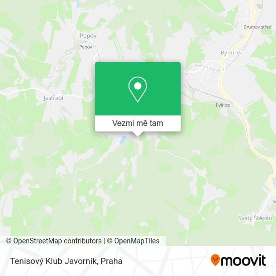 Tenisový Klub Javorník mapa