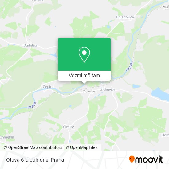 Otava 6 U Jablone mapa