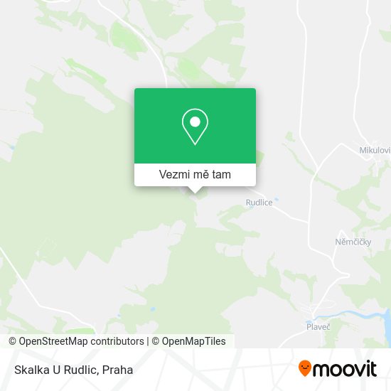 Skalka U Rudlic mapa